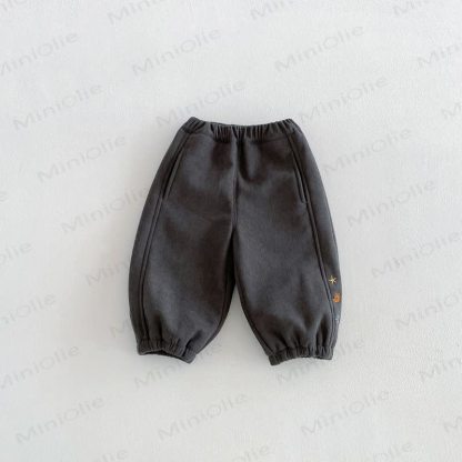 Toddler Cartoon Embroidery Corduroy Pants - Gray - 6-7T - image 3