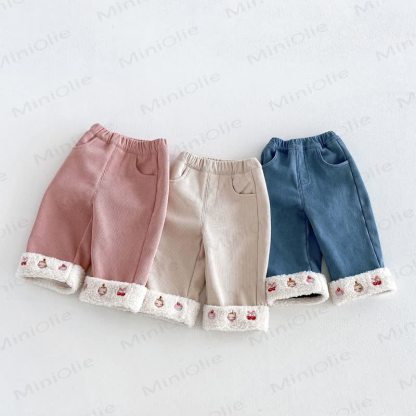 Toddler Girl Corduroy Fleece Straight-Leg Pants - image 1