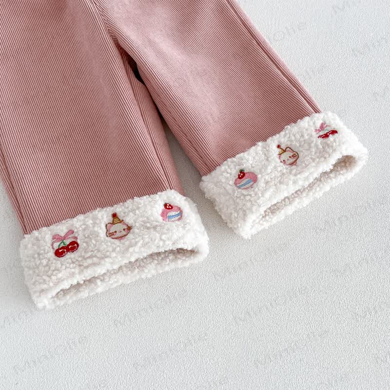 Toddler Girl Corduroy Fleece Straight-Leg Pants - image 7