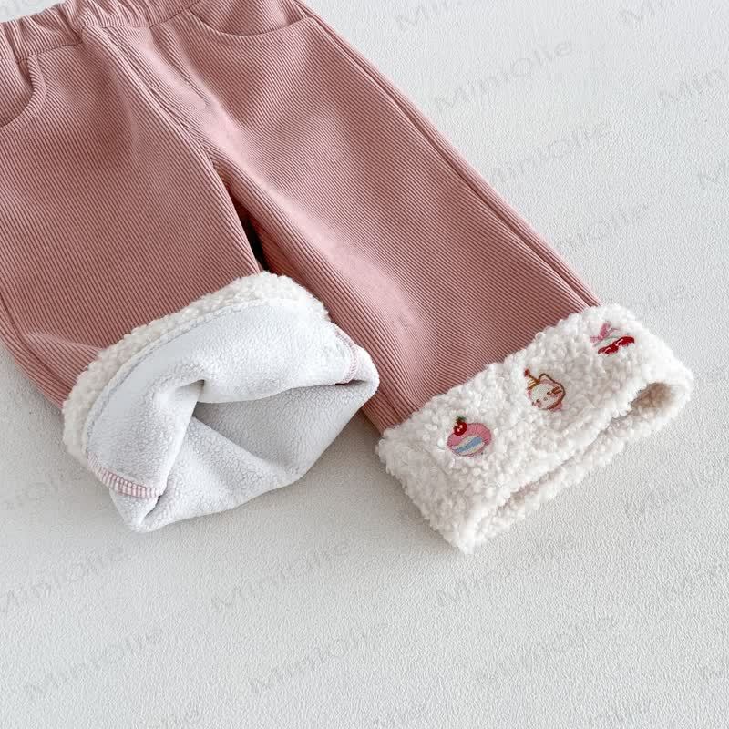 Toddler Girl Corduroy Fleece Straight-Leg Pants - image 8