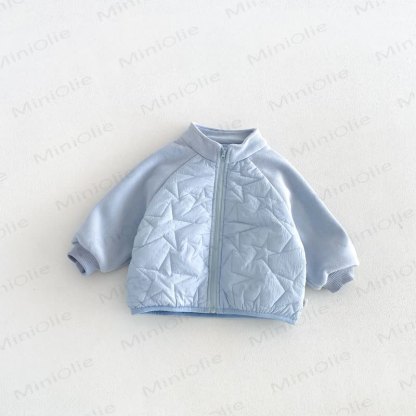 Toddler Boy Star Quilted Jacket or Pants - Blue Jacket - 6-7T - image 3