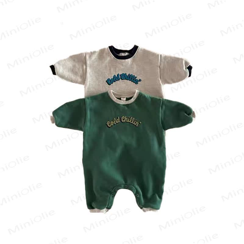 COLD CHILLIN Baby Long Sleeve Romper - image 1