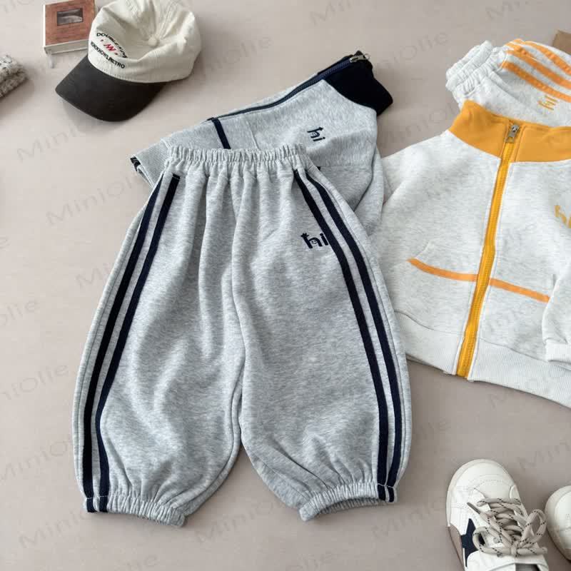 HI Toddler Gray Contrast Zip Jacket and Jogger 2-piece Set - image 10