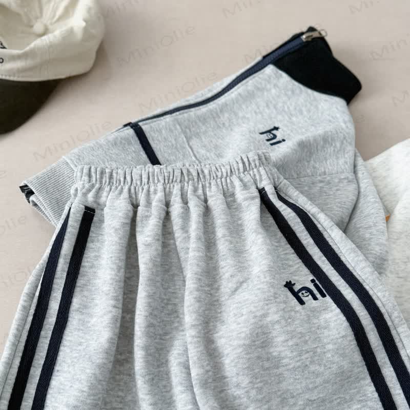 HI Toddler Gray Contrast Zip Jacket and Jogger 2-piece Set - image 11