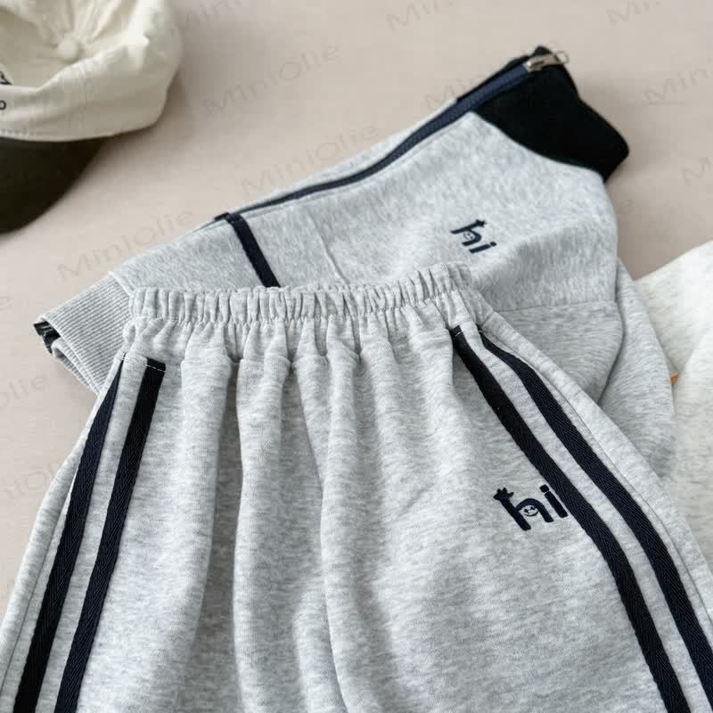 HI Toddler Gray Contrast Zip Jacket and Jogger 2-piece Set - image 11