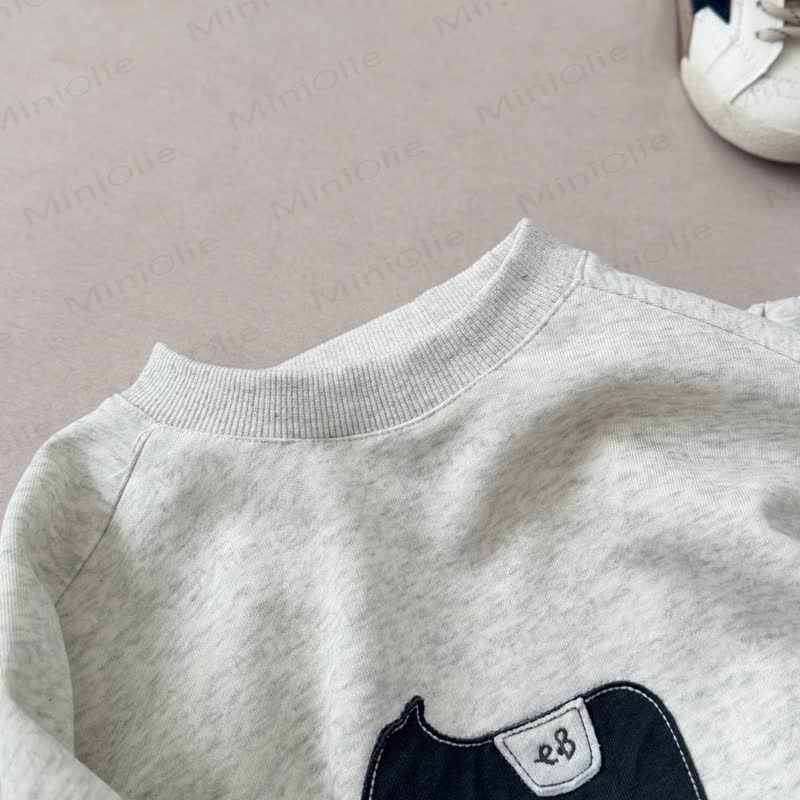 Toddler Puppy Patch Sweatshirt and Harem Pants 2-piece Set - image 4