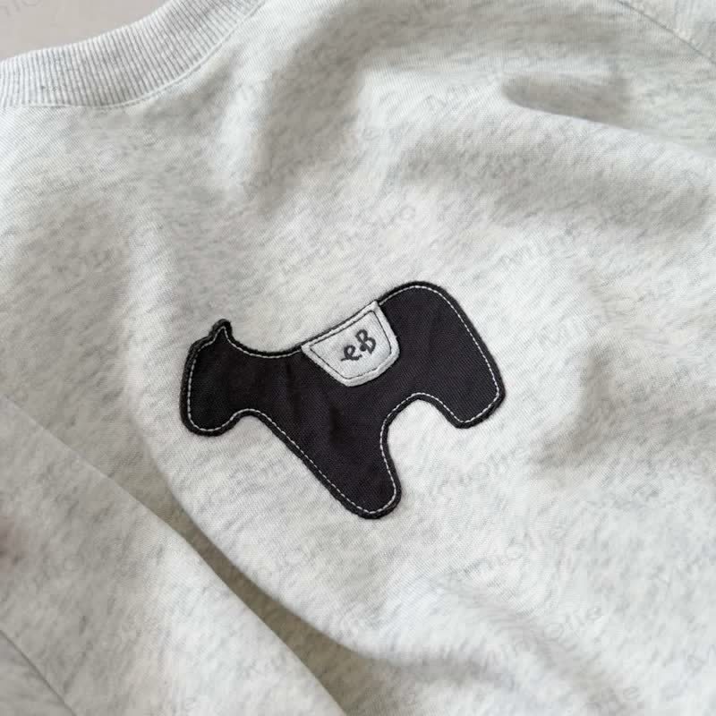 Toddler Puppy Patch Sweatshirt and Harem Pants 2-piece Set - image 5