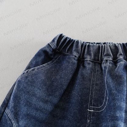 Toddler Boy Corduroy Zip Jacket and Denim Jogger 3-piece Set - image 14