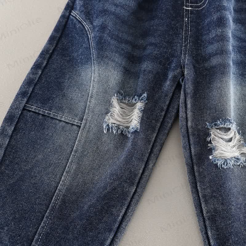 Toddler Boy Corduroy Zip Jacket and Denim Jogger 3-piece Set - image 16