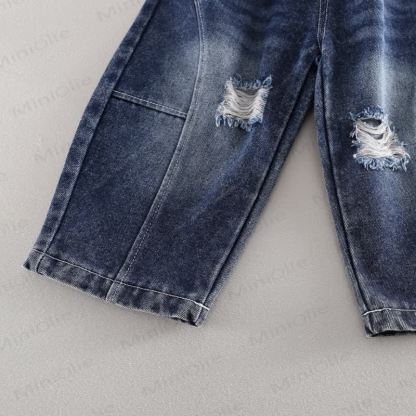 Toddler Boy Corduroy Zip Jacket and Denim Jogger 3-piece Set - image 17