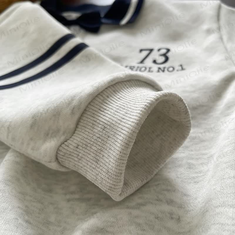 Toddler Boy Classic Gray Polo Sweatshirt and Jogger 2-piece Set - image 6