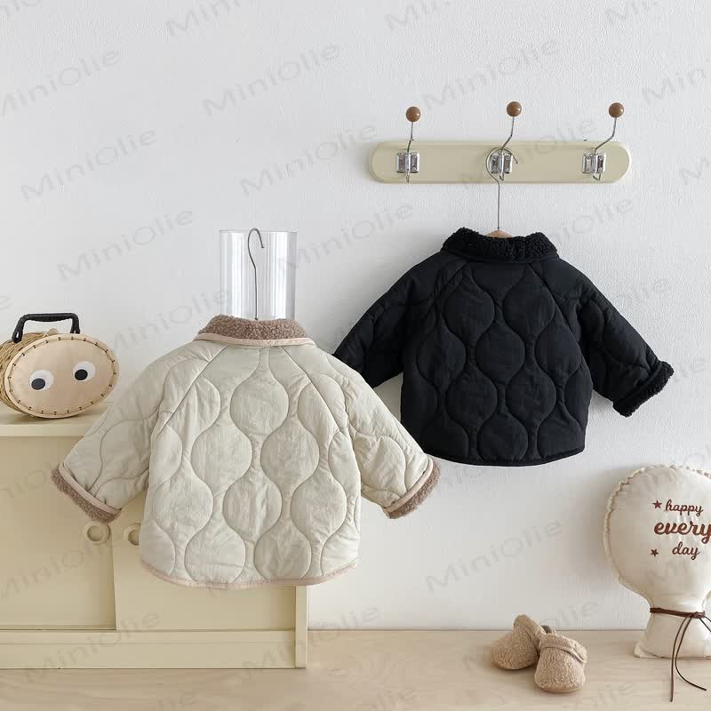 Toddler Sherpa Collar Quilted Jacket - image 5