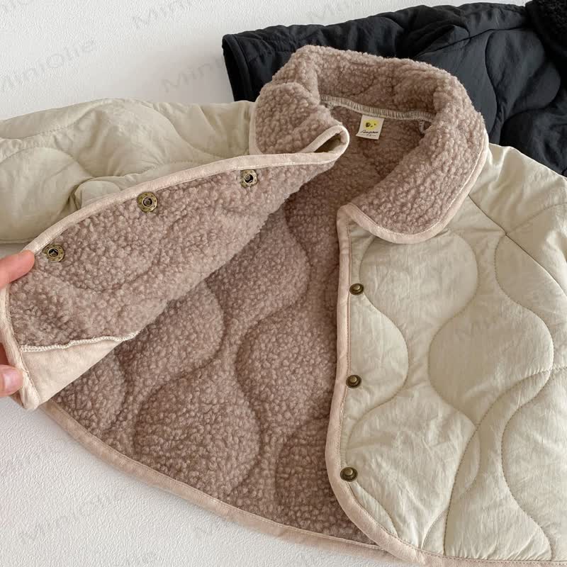 Toddler Sherpa Collar Quilted Jacket - image 6