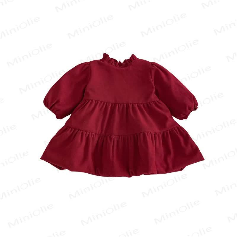 Baby Toddler Girl Christmas Red Dress or Christmas Waistcoat or Snowman Outerwear or Christmas Sweatshirt - image 5