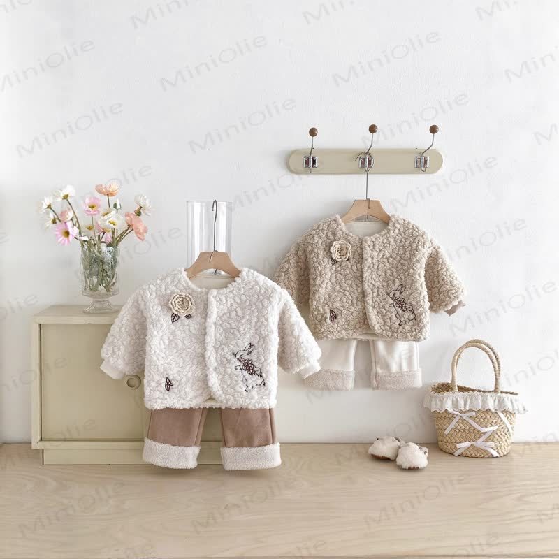 Baby Floral Fleece Jacket - image 6