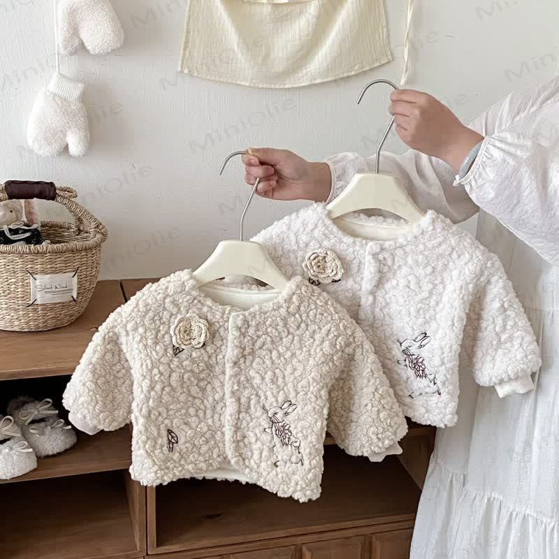 Baby Floral Fleece Jacket - image 7