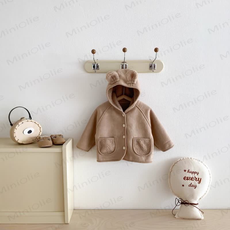 Baby Toddler Bear Ear Hooded Outerwear - image 2