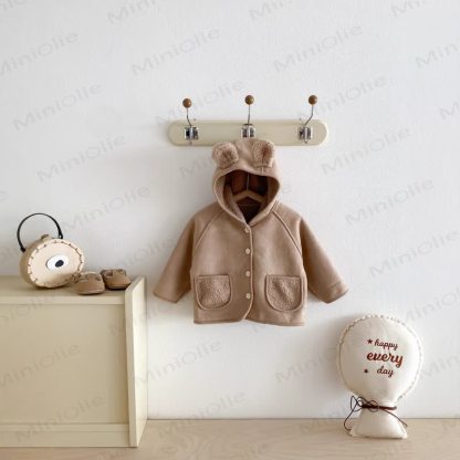 Baby Toddler Bear Ear Hooded Outerwear - image 2