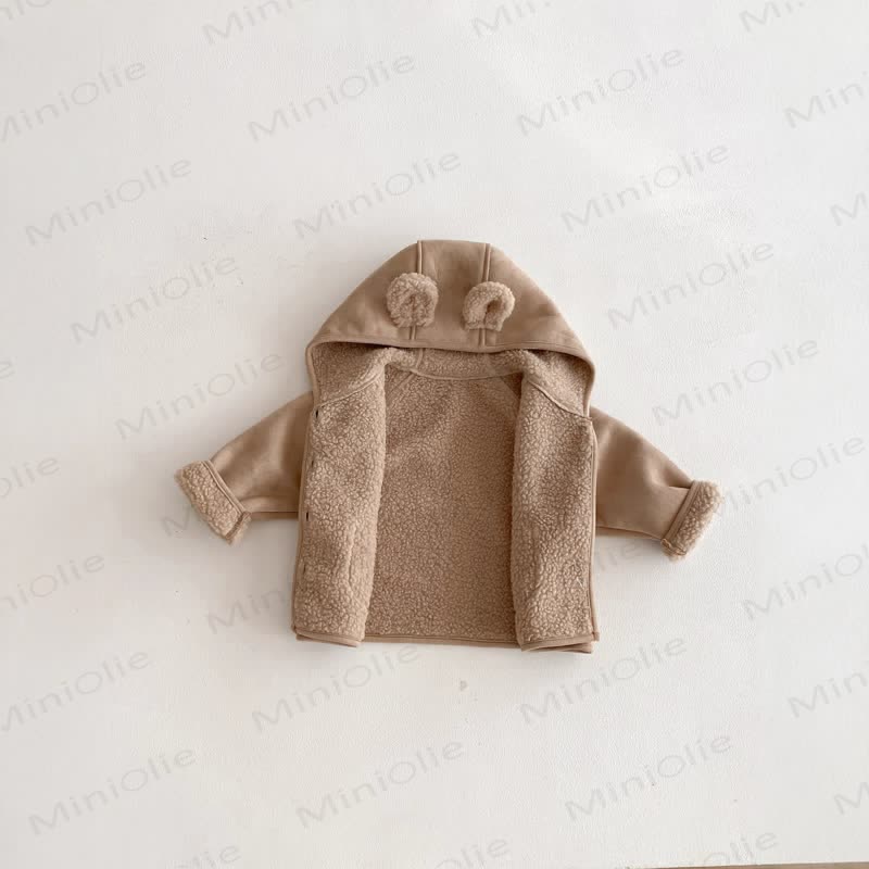 Baby Toddler Bear Ear Hooded Outerwear - image 4