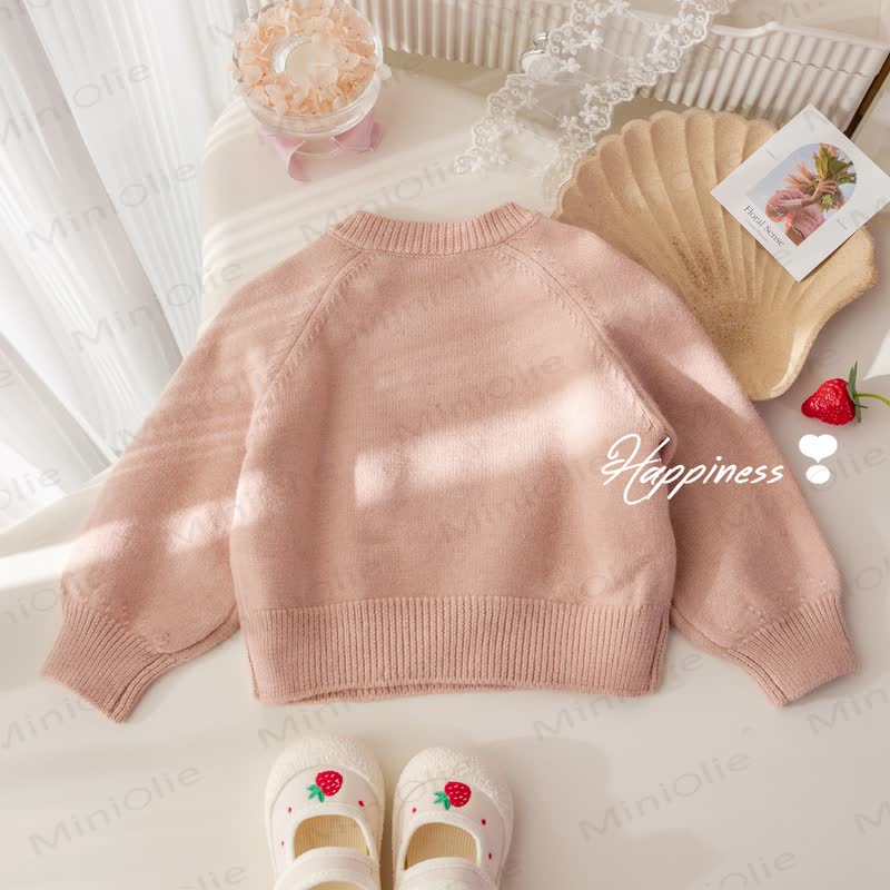 Baby Toddler Floral Bunny Sweater - image 4