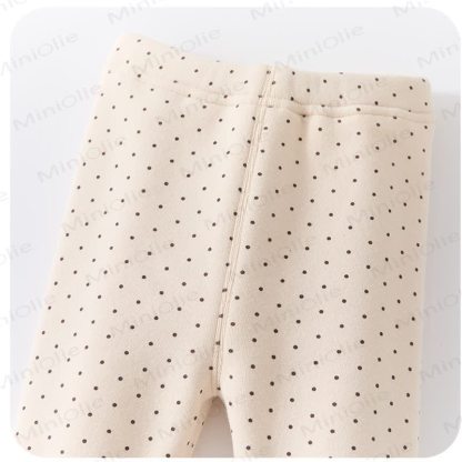Baby Fleece Lined Dot Leggings - image 4