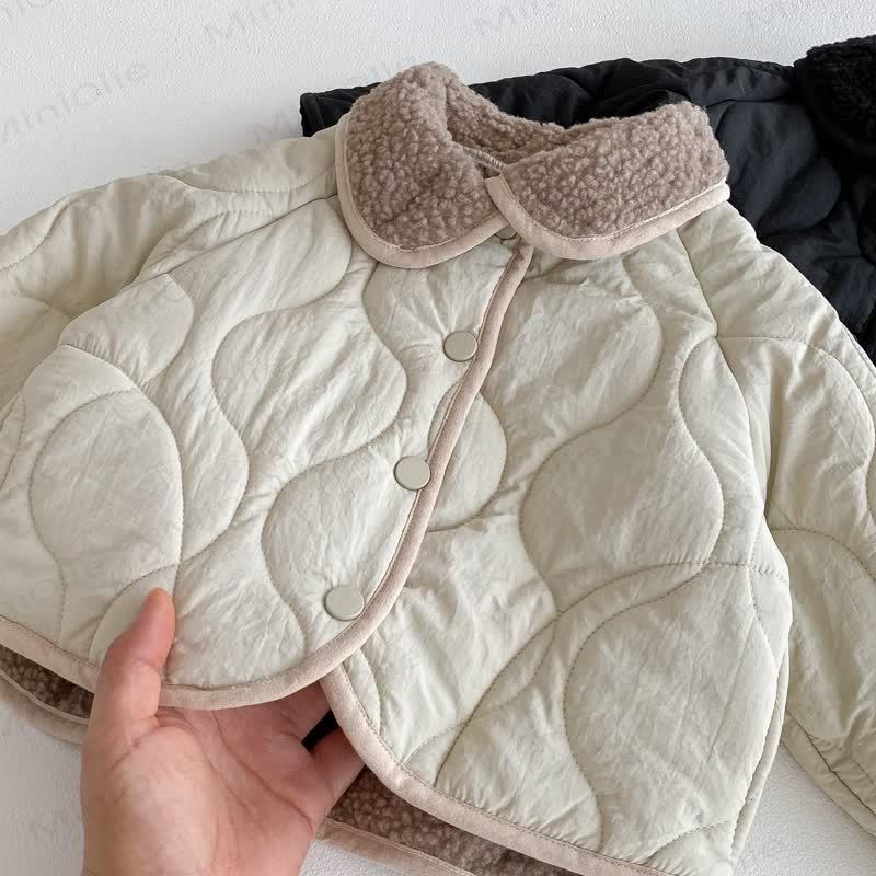 Toddler Sherpa Collar Quilted Jacket - image 9