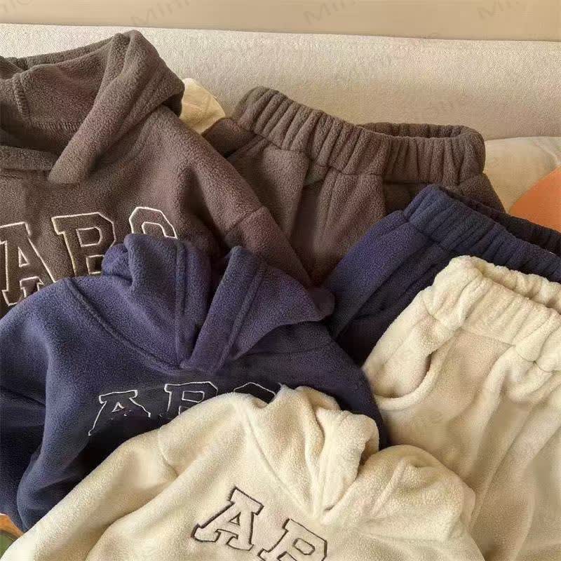 ABC Toddler Cozy Fleece Hoodie and Jogger 2-piece Set - image 5