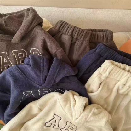 ABC Toddler Cozy Fleece Hoodie and Jogger 2-piece Set - image 5