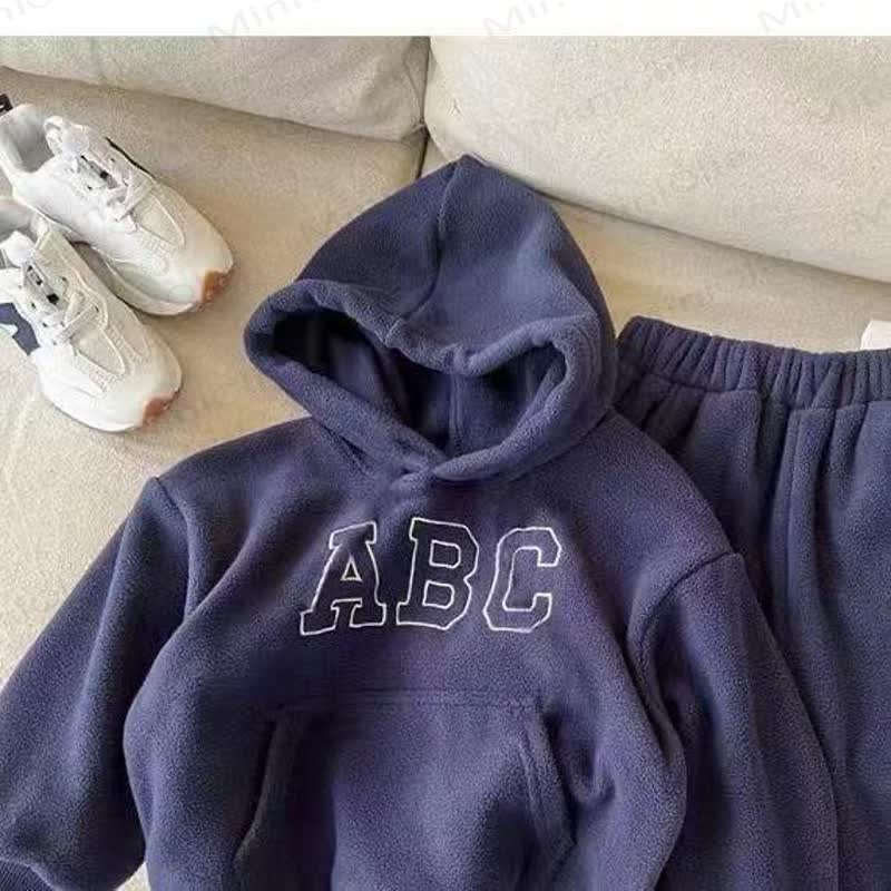 ABC Toddler Cozy Fleece Hoodie and Jogger 2-piece Set - image 6