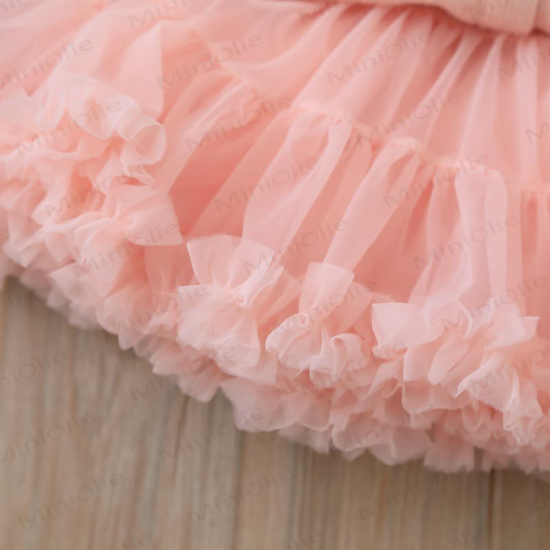 Toddler Girl Bow Cardigan and Tulle Skirt 2-piece Set - image 9