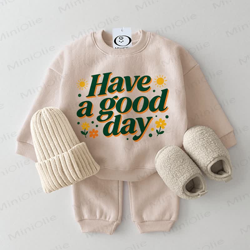 HAVE A GOOD DAY Baby 2-piece Daisy Beige Set - Beige - 2-3T - image 1