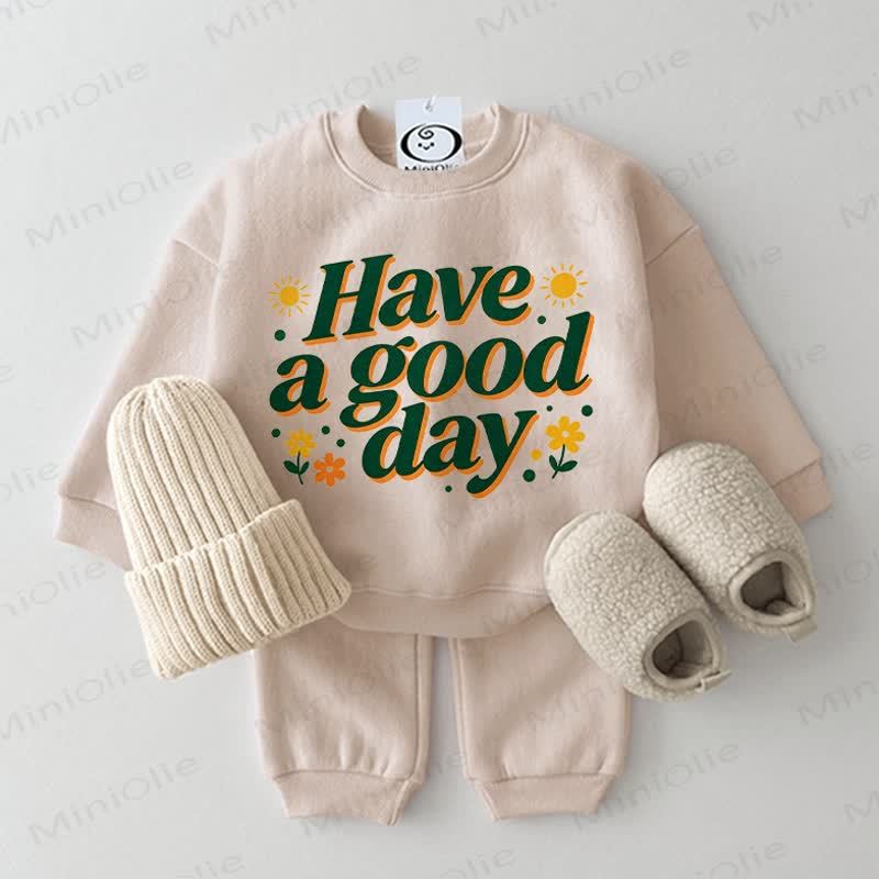 HAVE A GOOD DAY Baby 2-piece Daisy Beige Set - Beige - 2-3T - image 1