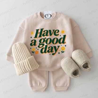 HAVE A GOOD DAY Baby 2-piece Daisy Beige Set - Beige - 2-3T - image 1