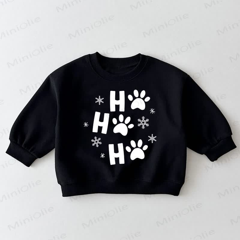 HI Baby Toddle Puppy Paws Black Sweatshirt - Black - 3-5T - image 1