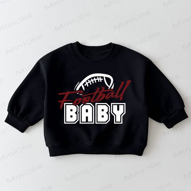 FOOTBALL BABY Baby Toddler Black Sweatshirt - Black - 3-5T - image 1