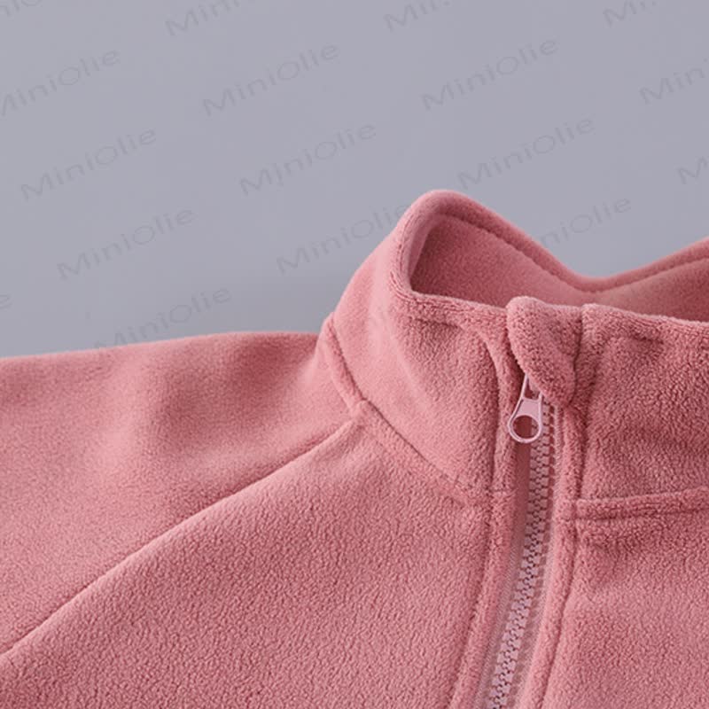SMILE Toddler Cozy Fleece Zip Jacket and Pants Set - image 7