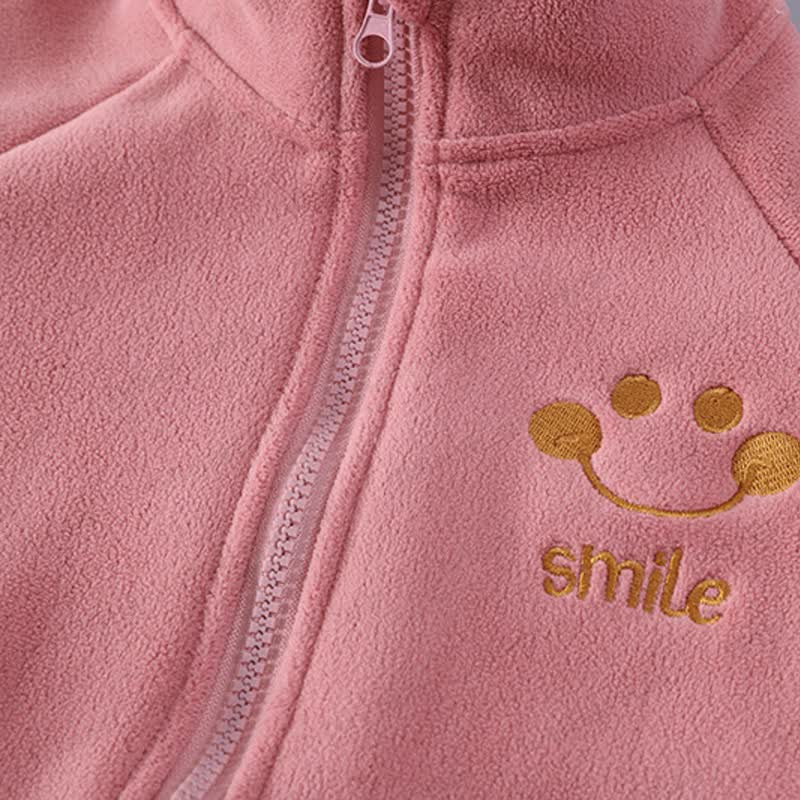 SMILE Toddler Cozy Fleece Zip Jacket and Pants Set - image 8
