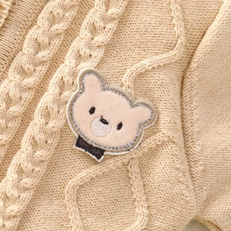 Baby Bear Cable Knit Cardigan and Pants 2-piece Set - image 6