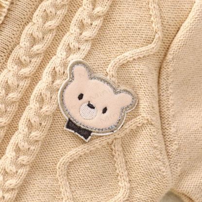 Baby Bear Cable Knit Cardigan and Pants 2-piece Set - image 6