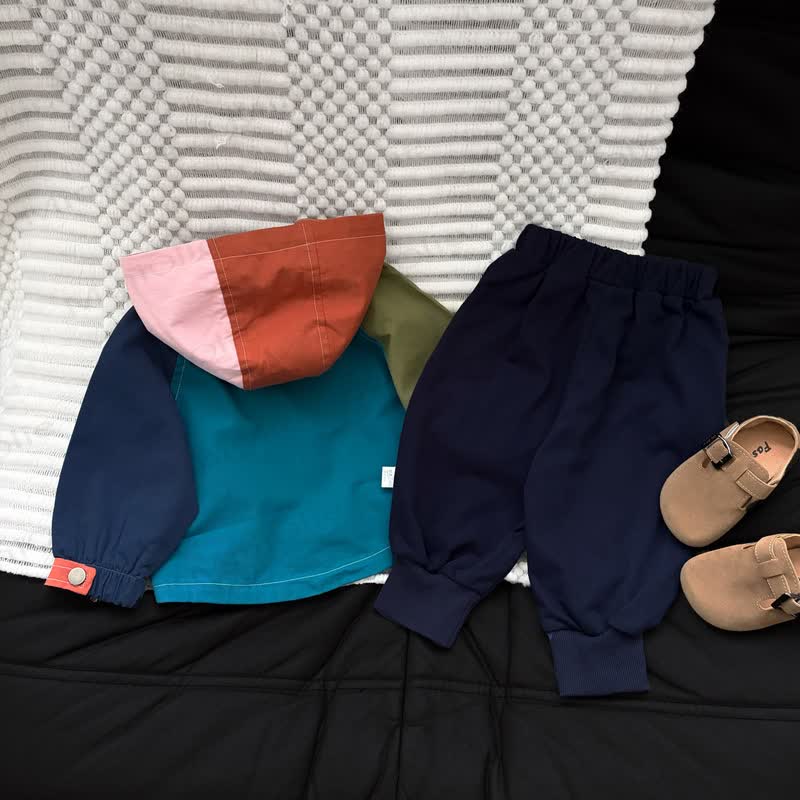 Baby Toddler Colorblock Hooded Jacket or Jogger - image 4