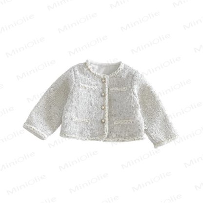Baby Toddler Cream Outerwear or Sleeveless Dress or Sweater or Net Fabric Cake Dress - image 3