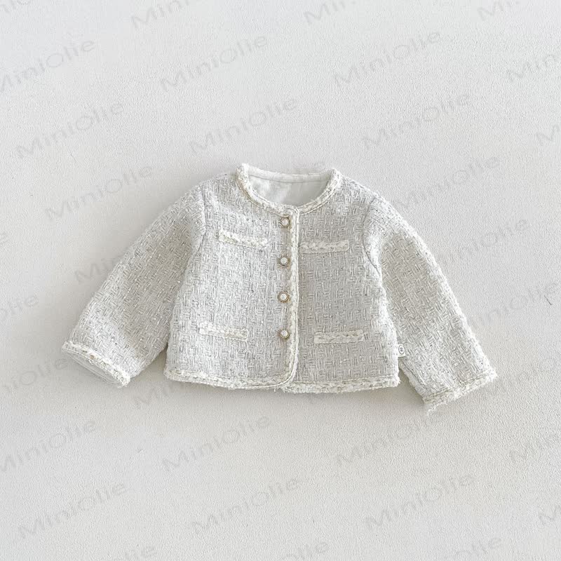 Baby Toddler Cream Outerwear or Sleeveless Dress or Sweater or Net Fabric Cake Dress - Beige Outerwear - 6-7T - image 2