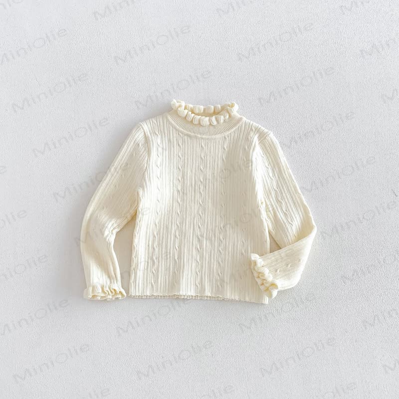 Baby Toddler Cream Outerwear or Sleeveless Dress or Sweater or Net Fabric Cake Dress - Beige Sweater - 6-7T - image 7