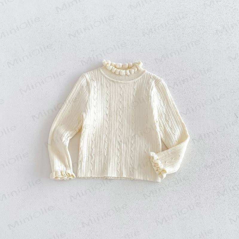 Baby Toddler Cream Outerwear or Sleeveless Dress or Sweater or Net Fabric Cake Dress - Beige Sweater - 6-7T - image 7