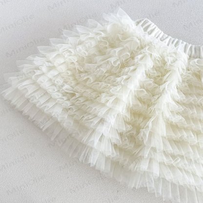 Baby Toddler Cream Outerwear or Sleeveless Dress or Sweater or Net Fabric Cake Dress - image 15