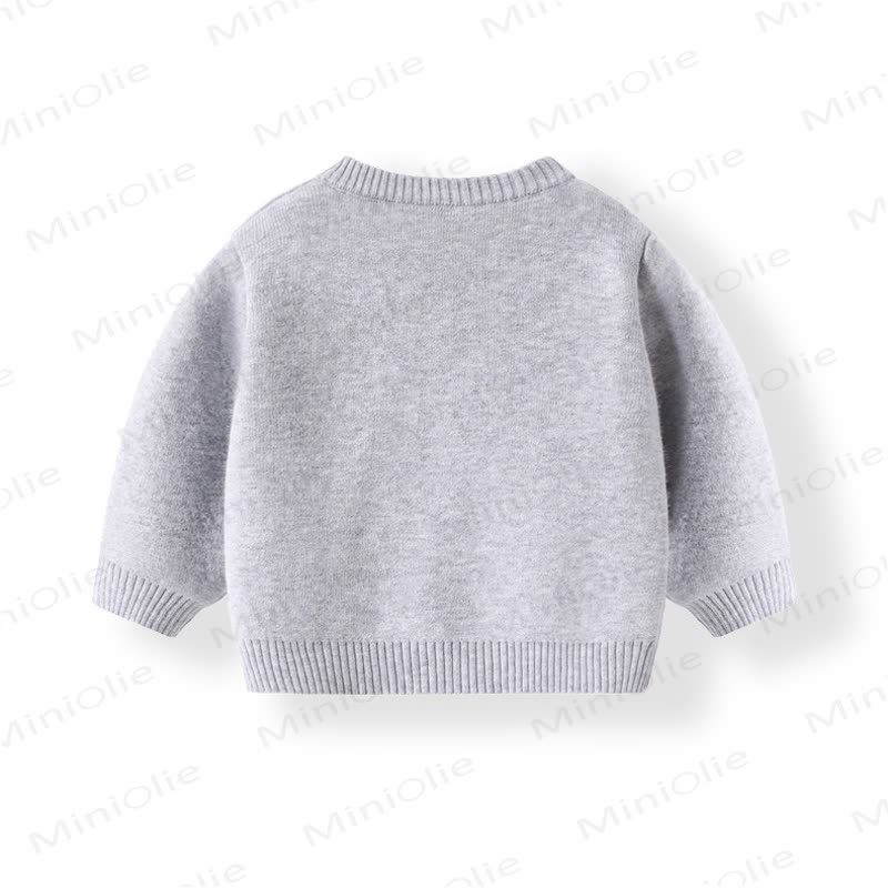 NEW FRIEND Baby Bear Patch Fleece Cardigan and Pants 2-piece Set - image 4