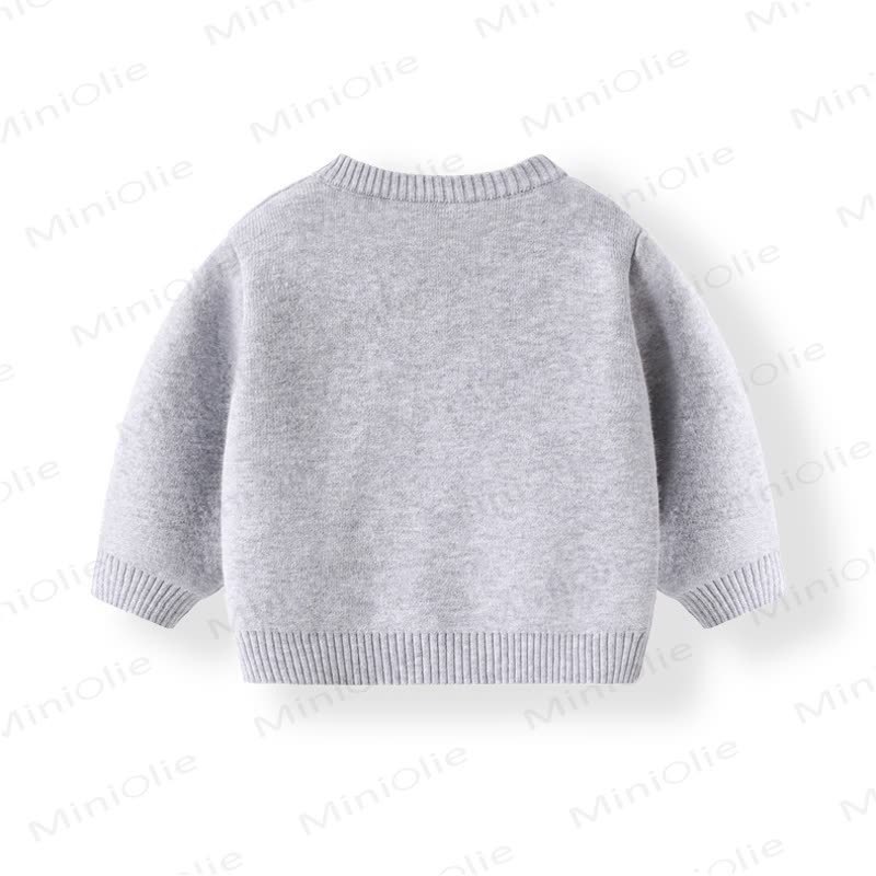 NEW FRIEND Baby Bear Patch Fleece Cardigan and Pants 2-piece Set - image 4