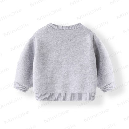 NEW FRIEND Baby Bear Patch Fleece Cardigan and Pants 2-piece Set - image 4