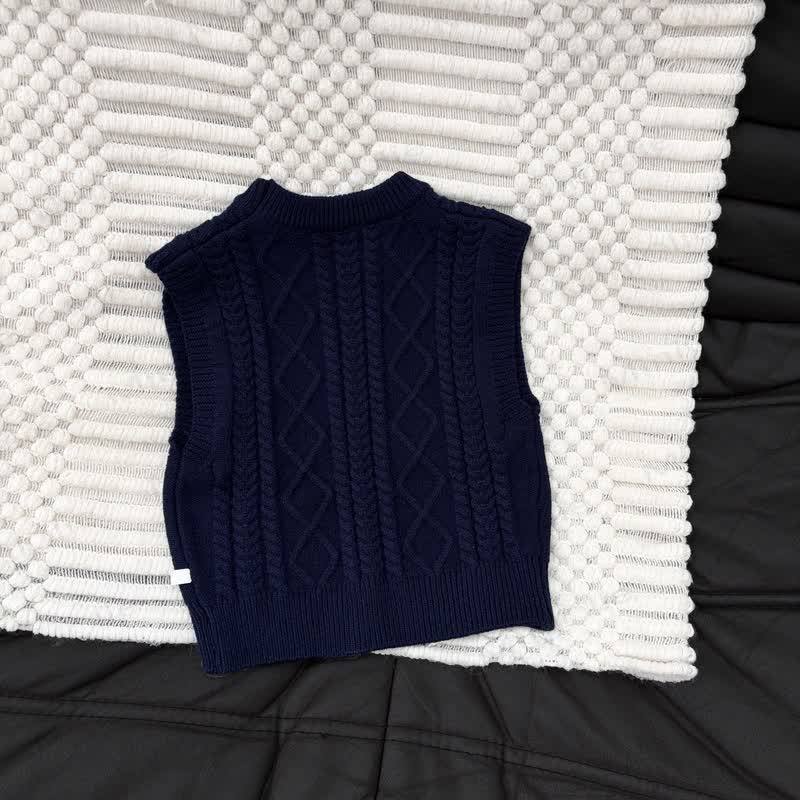 Baby Toddler Cable Knit Vest or Loose Fit Pants - image 5