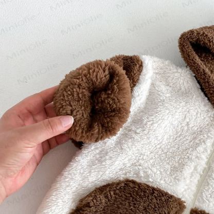 Toddler Animal Ear Colorblock Fleece Lounge 2-piece Set - image 10